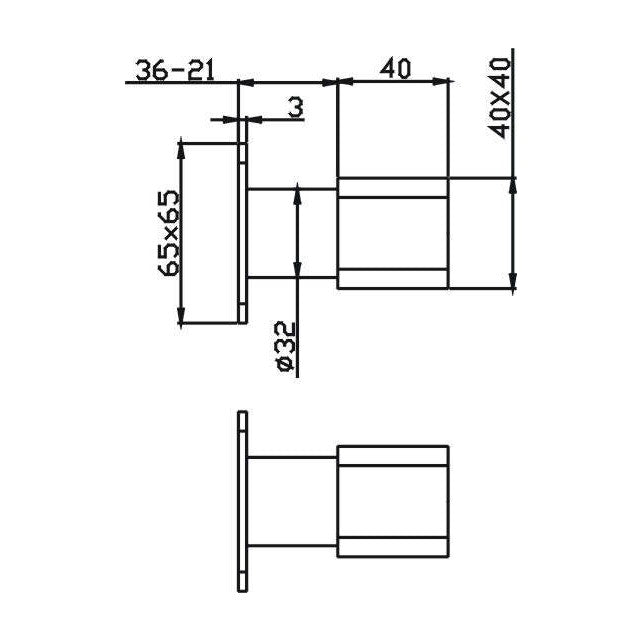Elegant Wall Top Assemblies Chrome — image 2