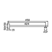Eric Wall Shower Arm Chrome — image 2