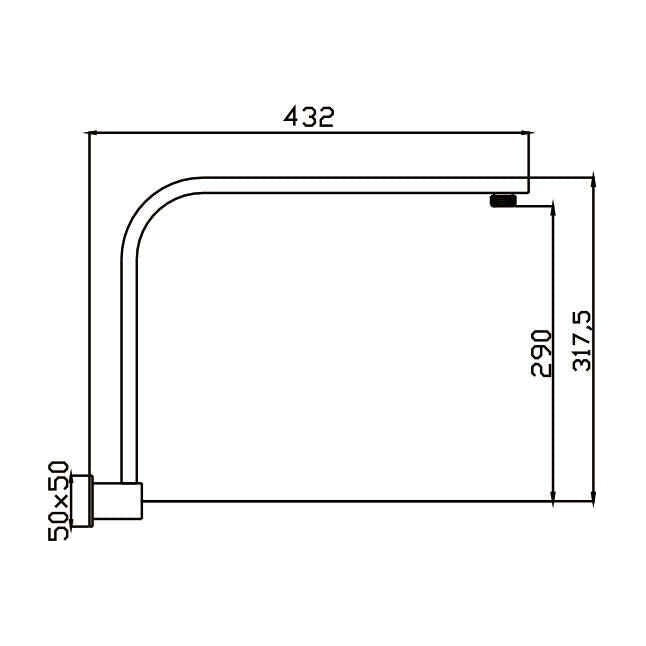 Eric Shower Arm Chrome — image 2