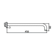 Chris Wall Shower Arm Chrome — image 2