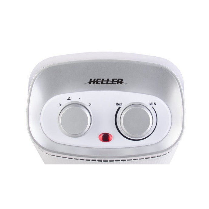 Heller 1500W White Ceramic Oscillating Fan Heater HCF1500 — image 2