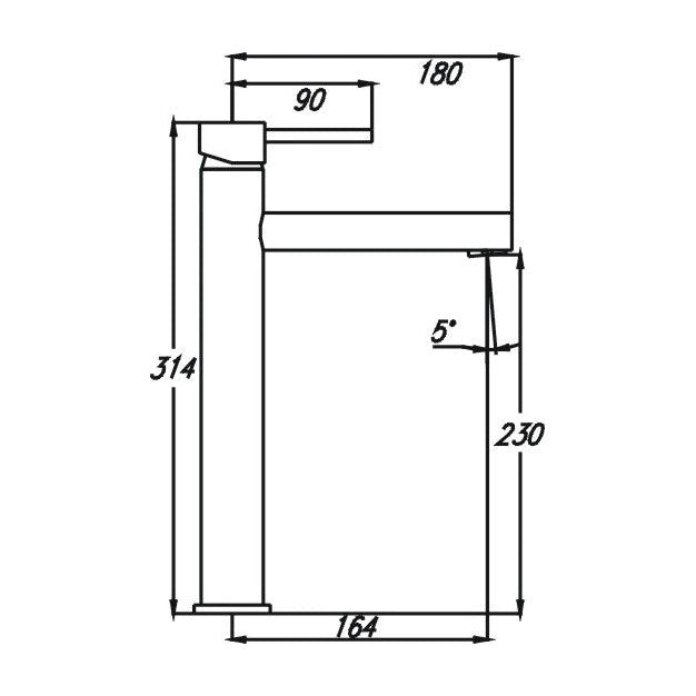 Ideal High Basin Mixer Chrome IDB9 — image 2
