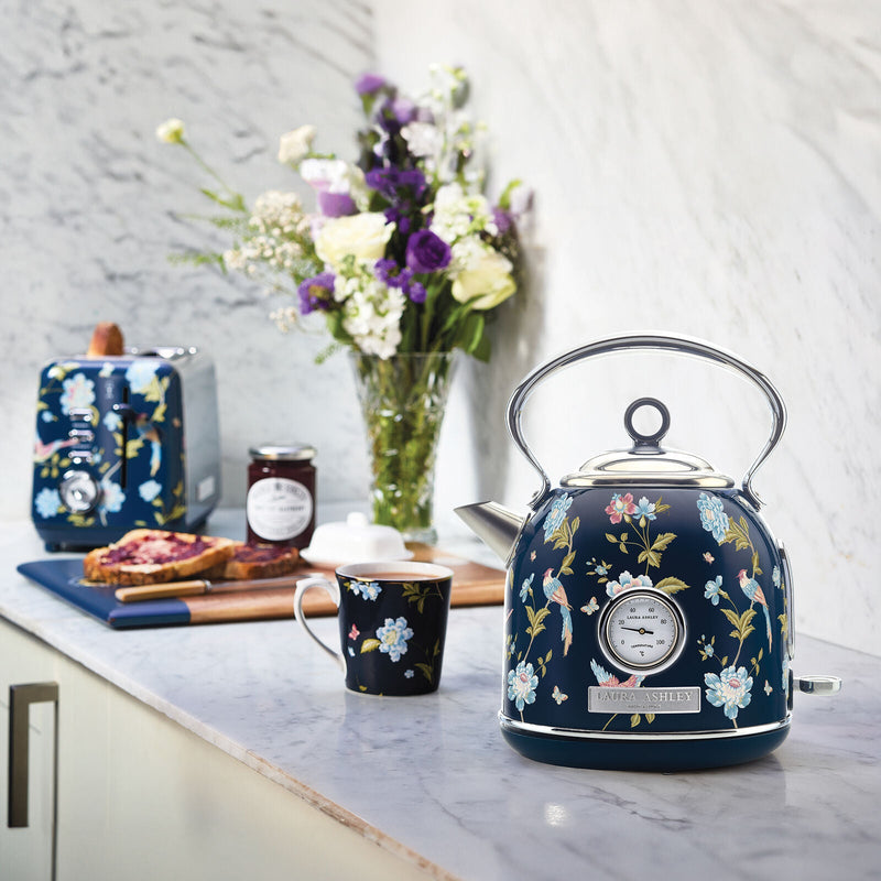 Laura Ashley 1.7L Dome Kettle and 2 Slice Toaster Combo Navy — image 2