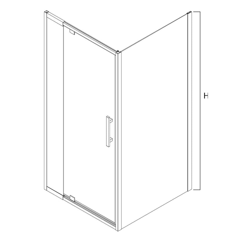 Louve Shower Screen 1000 x 1000mm — image 2