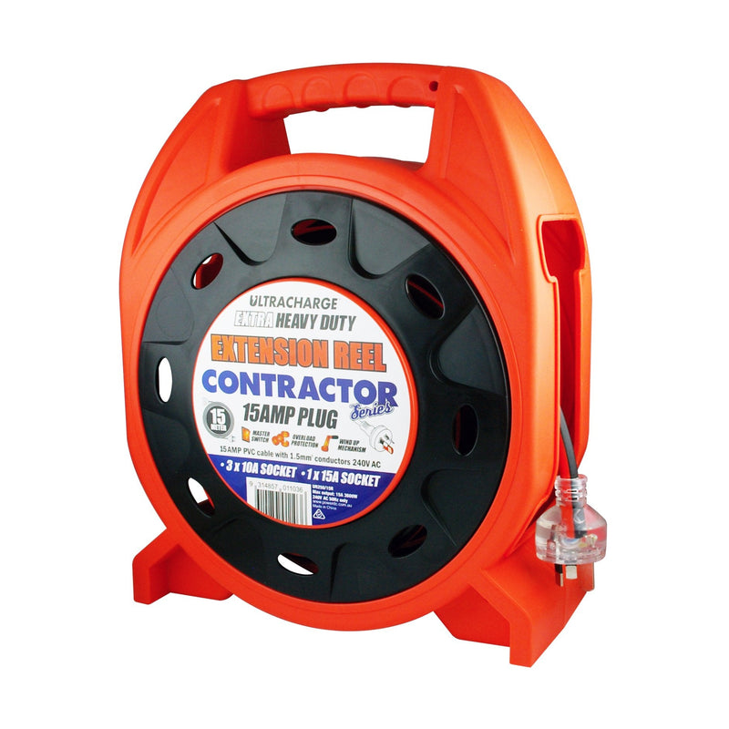 Ultracharge 15M Contractor 15A Extension Reel Ur250/15R — image 2