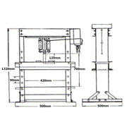 Millers Falls 12 Ton Hydraulic Shop Press PRESS12T — image 2