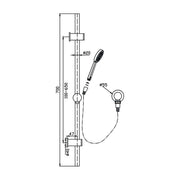 Logan Hand Shower On Rail — image 2