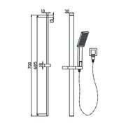 Bonza Hand Shower On Rail — image 2