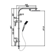 Eric Shower System With Rail — image 2