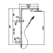 Chris Shower System With Rail — image 2