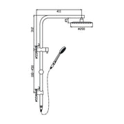Cuter Shower System With Rail Rose Gold — image 2