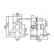 Tony Wall Mixer With Diverter Chrome — image 2