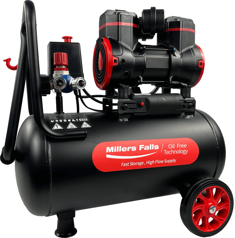 Millers Falls 1.2HP 24L Oil Free Air Compressor ACOF900W24L — image 3