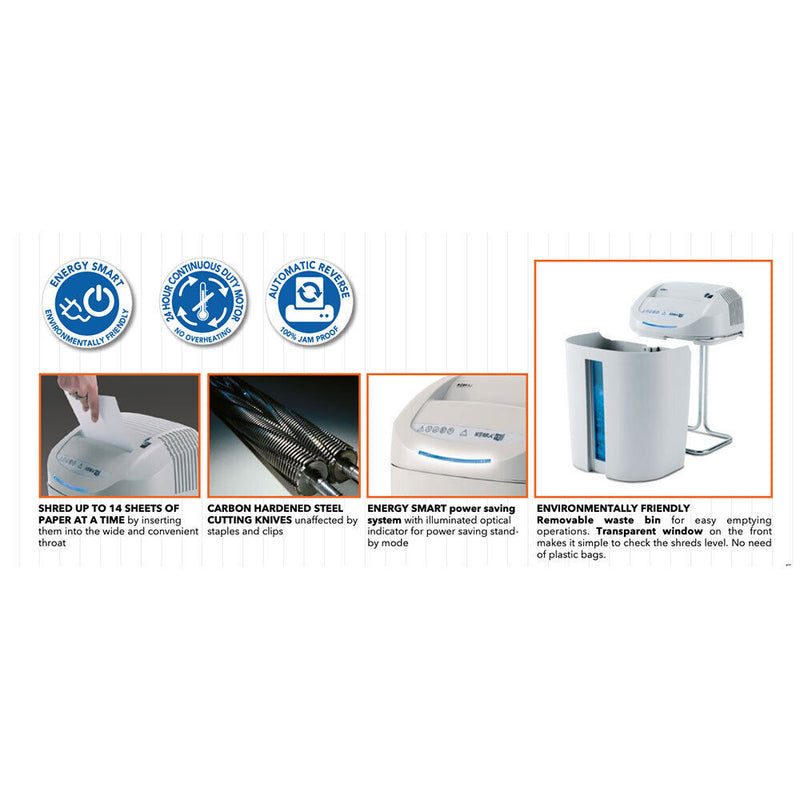 KOBRA +1 CC4 38.5L Paper Personal Small Office Shredder 12-14p - Cross Cut — image 3