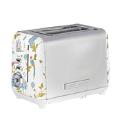 Laura Ashley Elveden Stove Top Kettle and 2 Slice Toaster Combo White & Silver — image 3