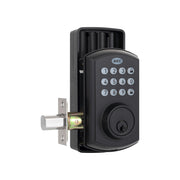 MEC Smart Electronic Motorized Security Lock 50 User Pin Codes Matt Black — image 3