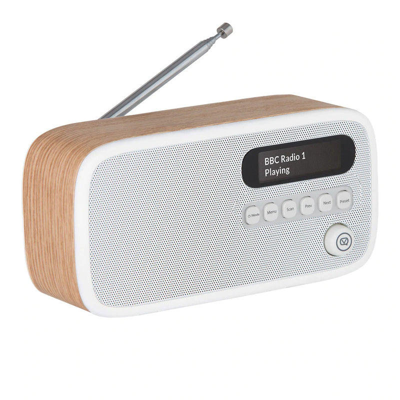 VQ Dexter DAB/DAB+ Digital & FM Radio Bluetooth Rechargeable Battery - Oak — image 3