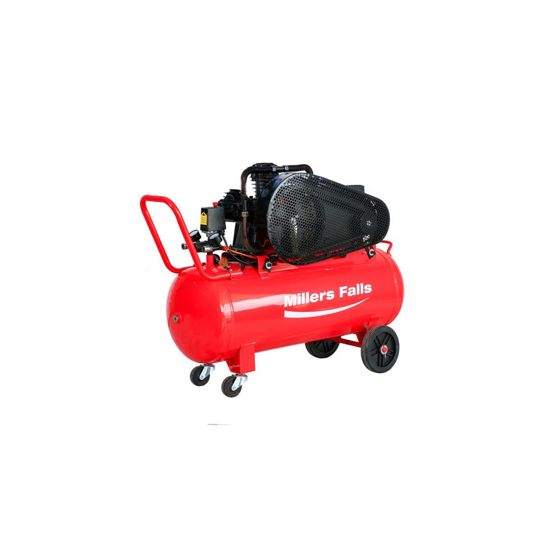 Millers Falls 3HP 100L 3 Cylinder Belt Drive Electric Air Compressor — image 5