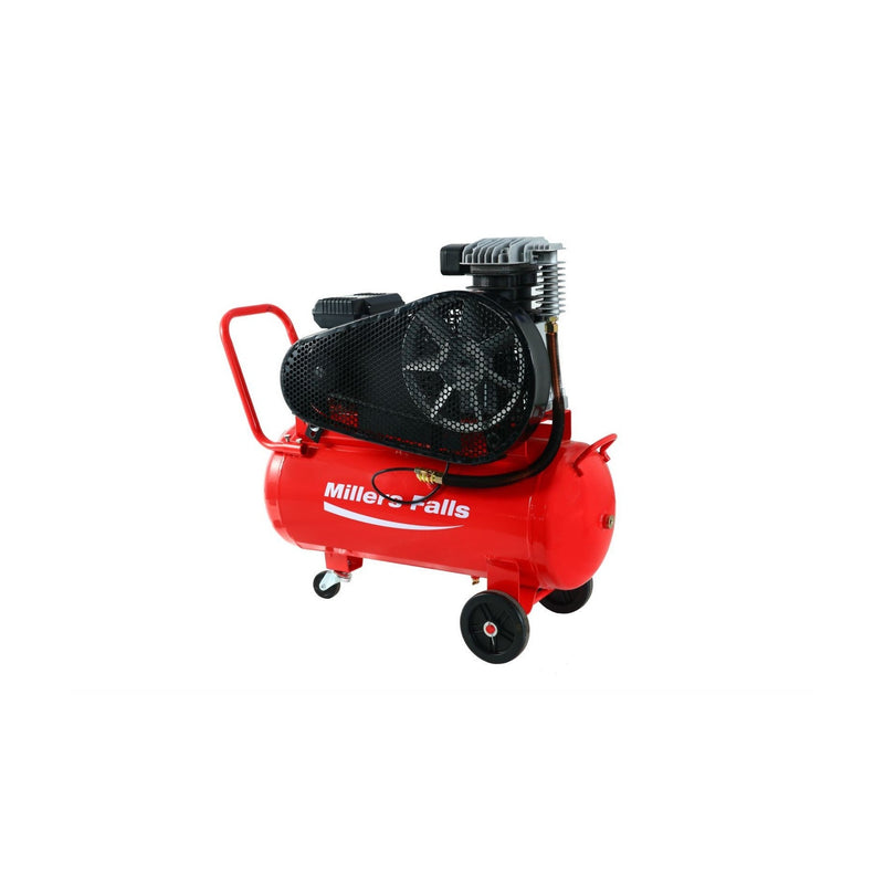 Millers Falls 3HP 50L 2 Cylinder Alloy Pump Belt Drive Electric Air Compressor  — image 5