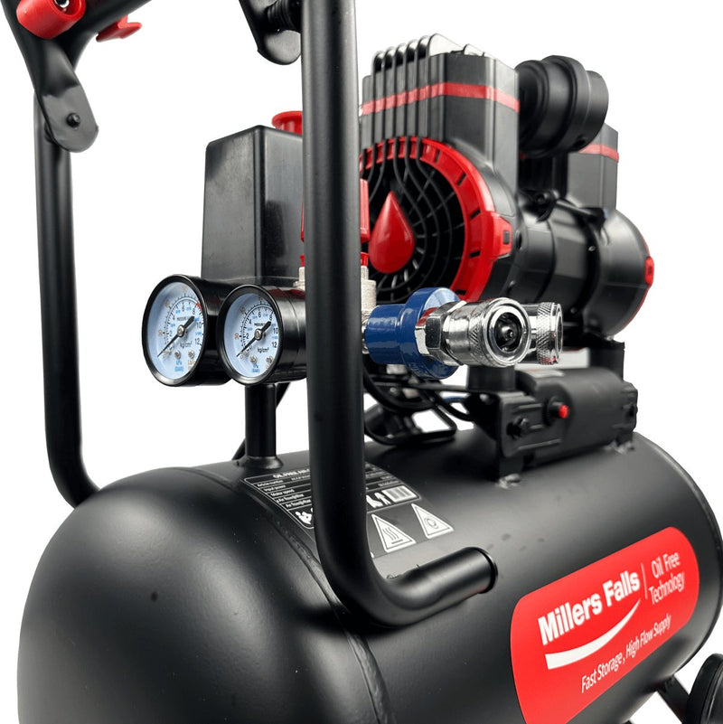 Millers Falls 1.2HP 24L Oil Free Air Compressor ACOF900W24L — image 4
