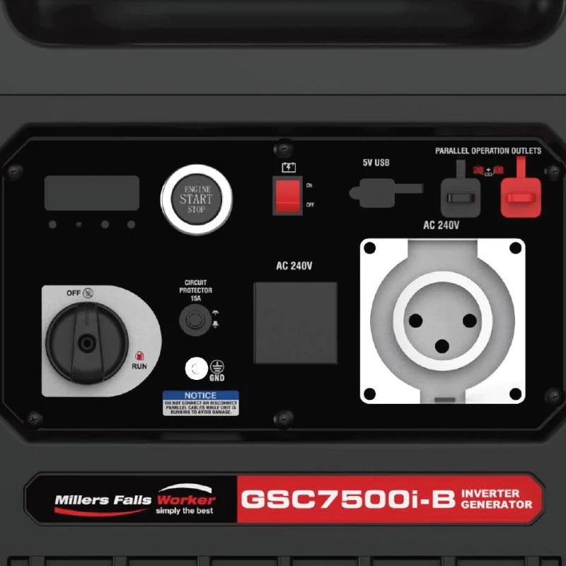Millers Falls Twin Pack 7.5kVa Inverter Generator Silenced w/ Parelle Kit  — image 4