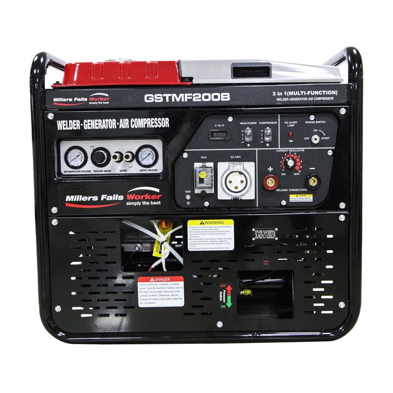 Petrol Multi Function 3 in 1 Welder Generator Air Compressor GSTMF200B — image 4