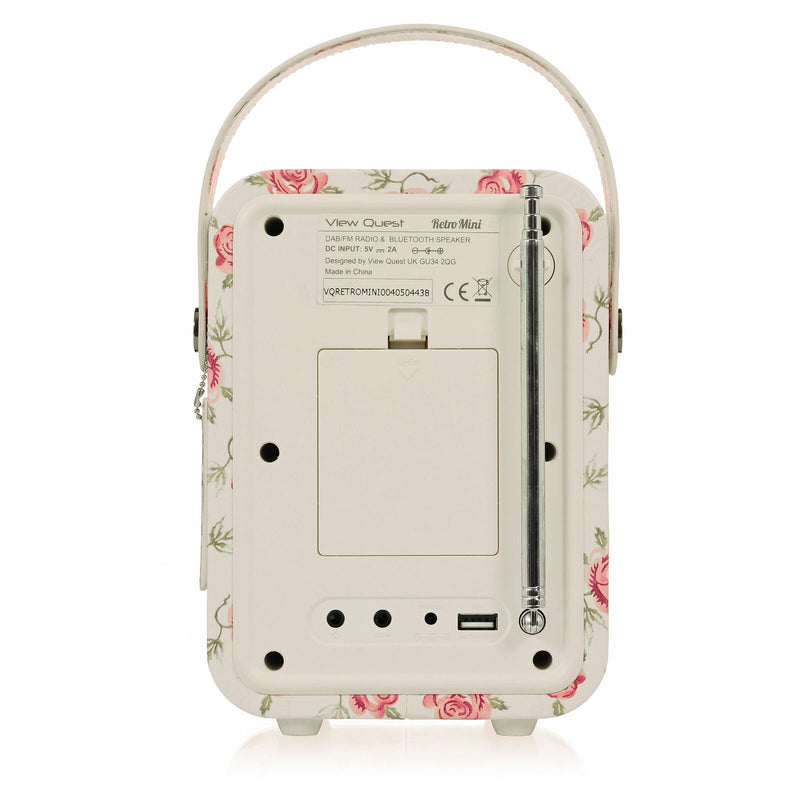 VQ Retro Mini DAB Radio - Emma Bridgewater Rose & Bee — image 4