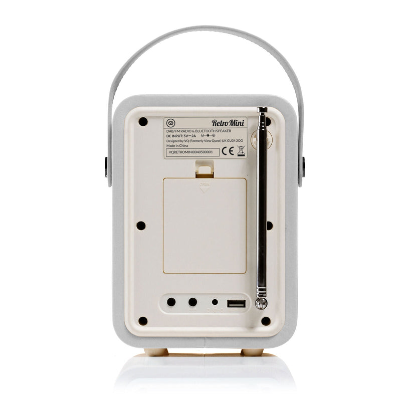 VQ Retro Mini DAB Radio - Light Grey — image 4