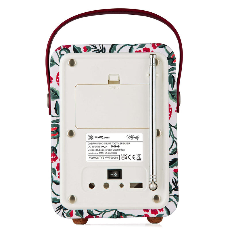 VQ Monty DAB+ Digital Radio - Cath Kidston Strawberry Garden — image 4