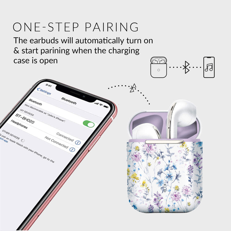 Laura Ashley Wild Meadow True Wireless Stereo Designer Bluetooth Earbuds VQWRENLAWM — image 4