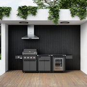 Coleman Revolution 4 Burner Kitchen with Storage (No Drawer) and Fridge Modules - Matt Black — image 6