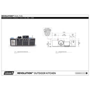 Coleman Revolution Dual Fuel Kitchen with Sink and Fridge Modules - Matt Black — image 6