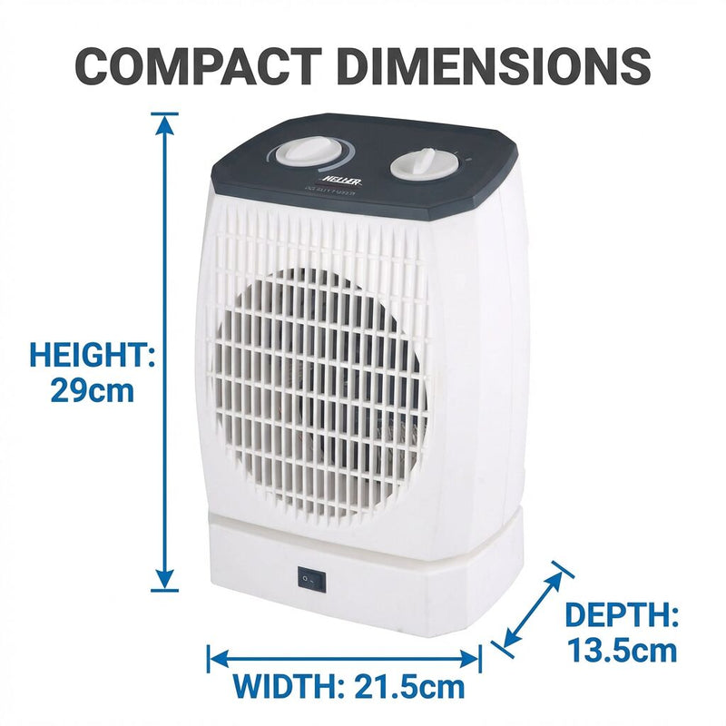 Heller Upright Oscillating Fan Heater 2000W HOUH2 — image 6