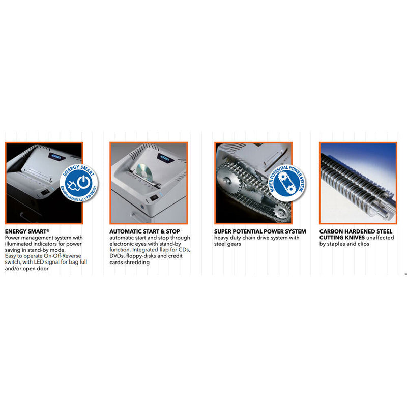 KOBRA 260.1 S4 80L Paper Medium Office Shredder 26-28p - Strip Cut — image 6