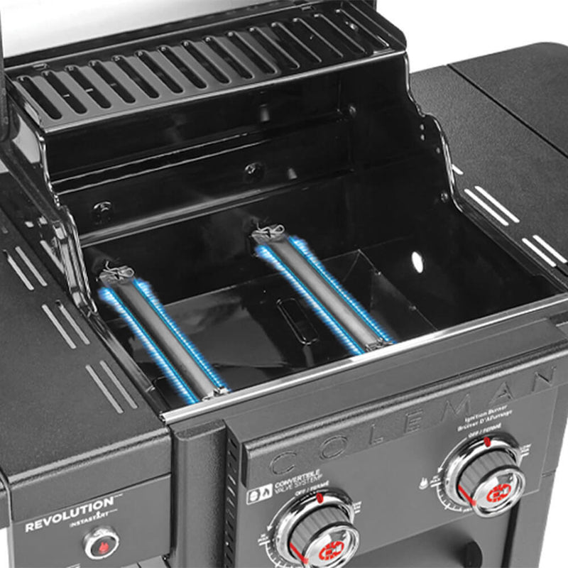 Coleman Revolution 2 Burner BBQ w/Folding Shelves Black Matte REV2BMA — image 6