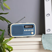 VQ Dexter DAB/DAB+ Digital & FM Radio Bluetooth Rechargeable Battery - Laura Ashley Elveden Navy — image 4