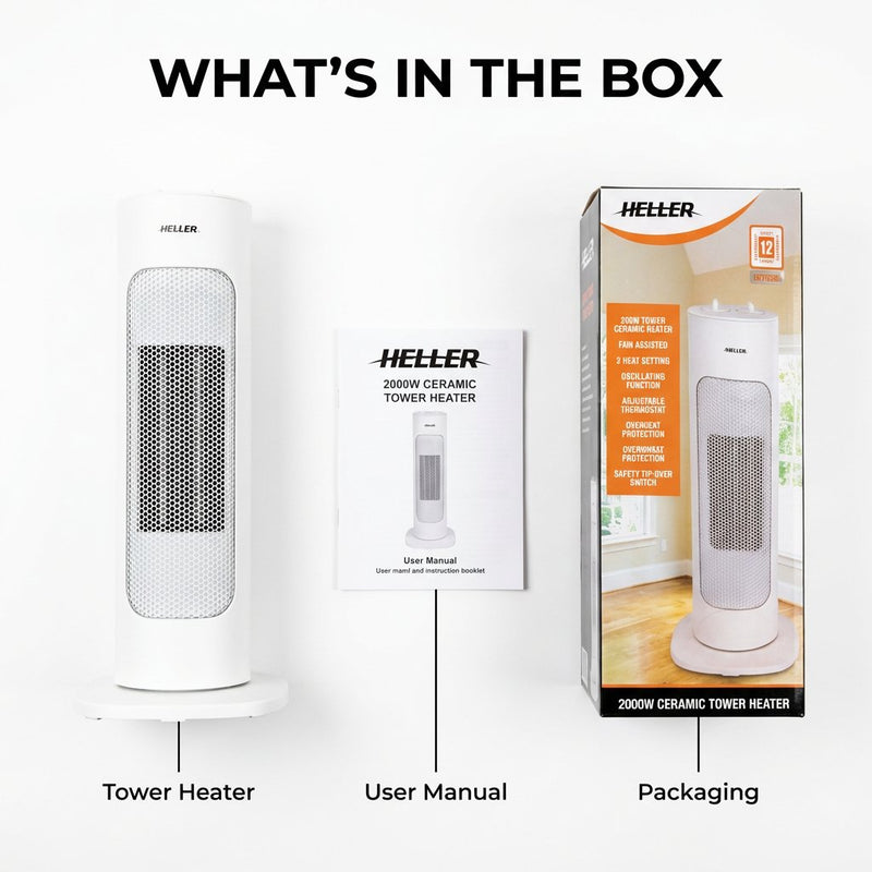 Heller Ceramic Tower Heater 2000W HCTH2000 — image 7