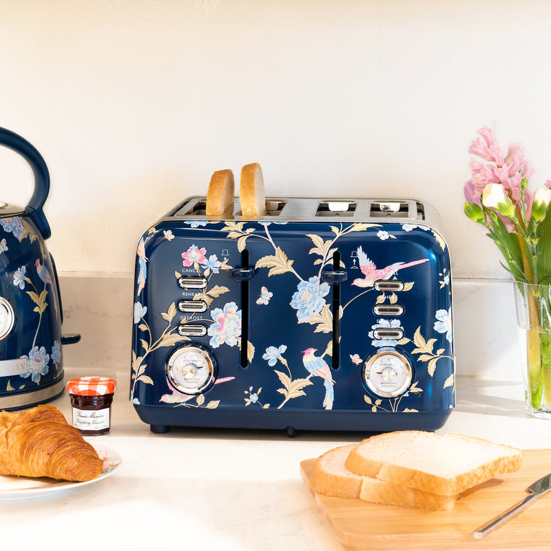 Laura Ashley Elveden 4 Slice Toaster Navy Blue SBT583BS — image 7