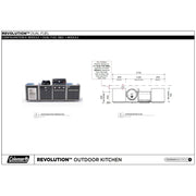 Coleman Revolution Dual Fuel Kitchen with Storage (No Drawer) and Fridge Modules - Matt Black — image 8