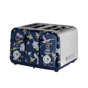 Laura Ashley Elveden Stove Top Kettle and 4 Slice Toaster Combo Blue & Silver — image 8