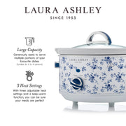Laura Ashley 3.5L Slow Cooker China Rose — image 9
