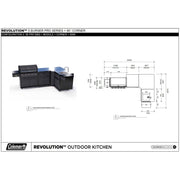 Coleman Pro Series 5 Burner Kitchen with Storage Corner and Sink Module - Matt Black — image 10
