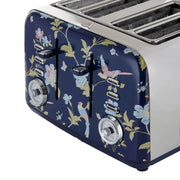 Laura Ashley Elveden Stove Top Kettle and 4 Slice Toaster Combo Blue & Silver — image 10