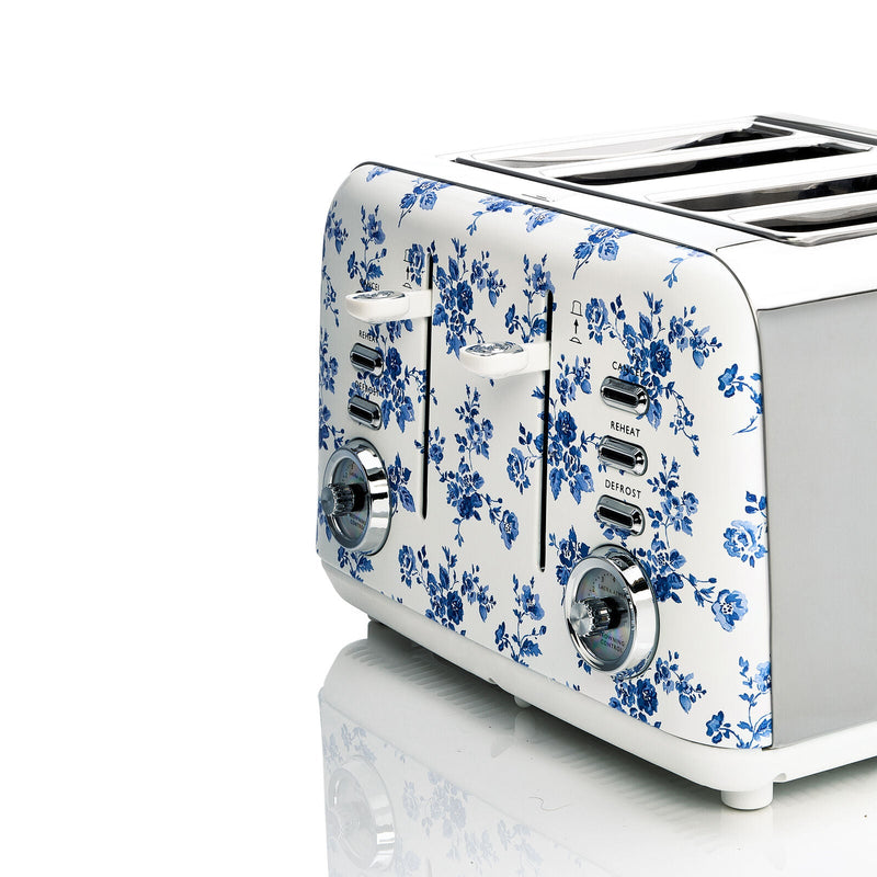 Laura Ashley Stove Top Kettle and 4 Slice Toaster Combo China Rose — image 11