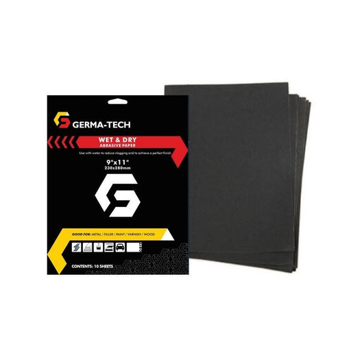 Germa-Tech Wet Dry Grit 240 A4 Sanding Paper 10 Sheet — image 1