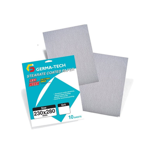Germa-Tech Dry Cut Grit 80 Stearate Coated A4 Paper 10 Sheet — image 1