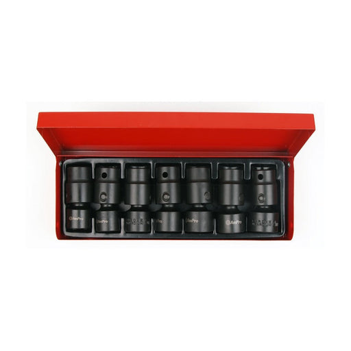 Ampro 1/2" Drive Flex Metric Impact Socket Set 7 Piece A5591 — image 1