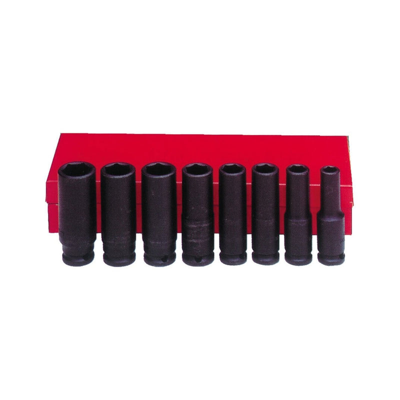 Ampro 3/8" Drive Imperial Deep Impact Socket Set 8 Piece A5602 — image 1