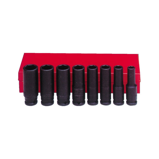 Ampro 3/8" Drive Imperial Deep Impact Socket Set 8 Piece A5602 — image 1