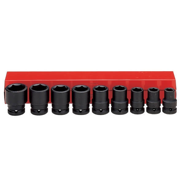 Ampro 1/2" Drive Imperial Impact Socket Set 9 Piece A5610 — image 1